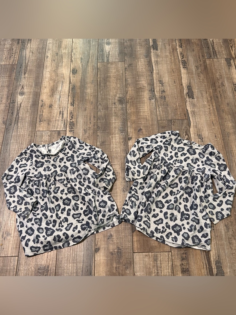 Twin Baby Girls Wonder Nation Cheetah Dress Size 24 Months